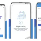 3 screenshots of Chevron mobile app