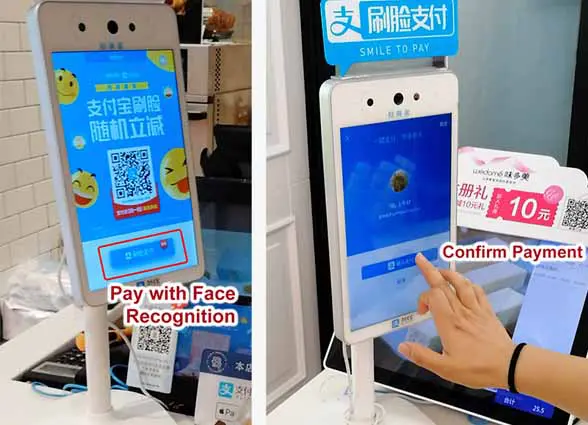 Credit: Nielsen Norman Group Face (NNG) Face recognition payment (FRP) system in action