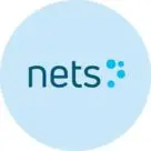 Logo of Nets Nordic payment processpr for Denmark, Norway, Sweden and Finland