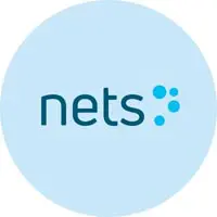 Logo of Nets Nordic payment processpr for Denmark, Norway, Sweden and Finland 