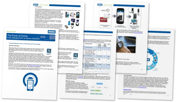 Pages from HID Global's NFC and Rain RFID white paper