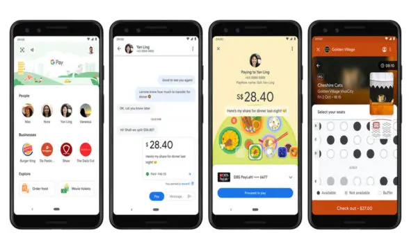 Google pay on Singapore smartphones