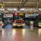 Electric buses in Nur Sultan which will get face recognition payments