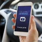 Thales digtal Id and driving licence on a smartphone