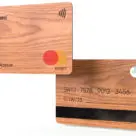 TreeCard contactless wooden debit and credit Mastercards