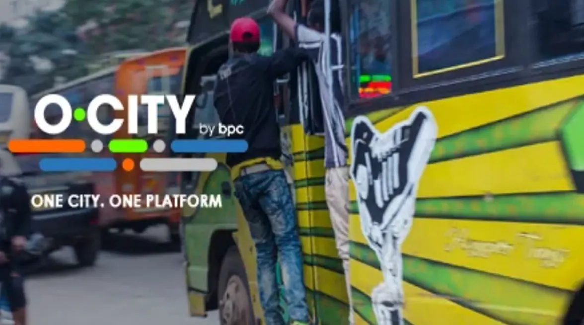 O-city M-pesa contactless minibus fare payments in Nairobi, Kenya