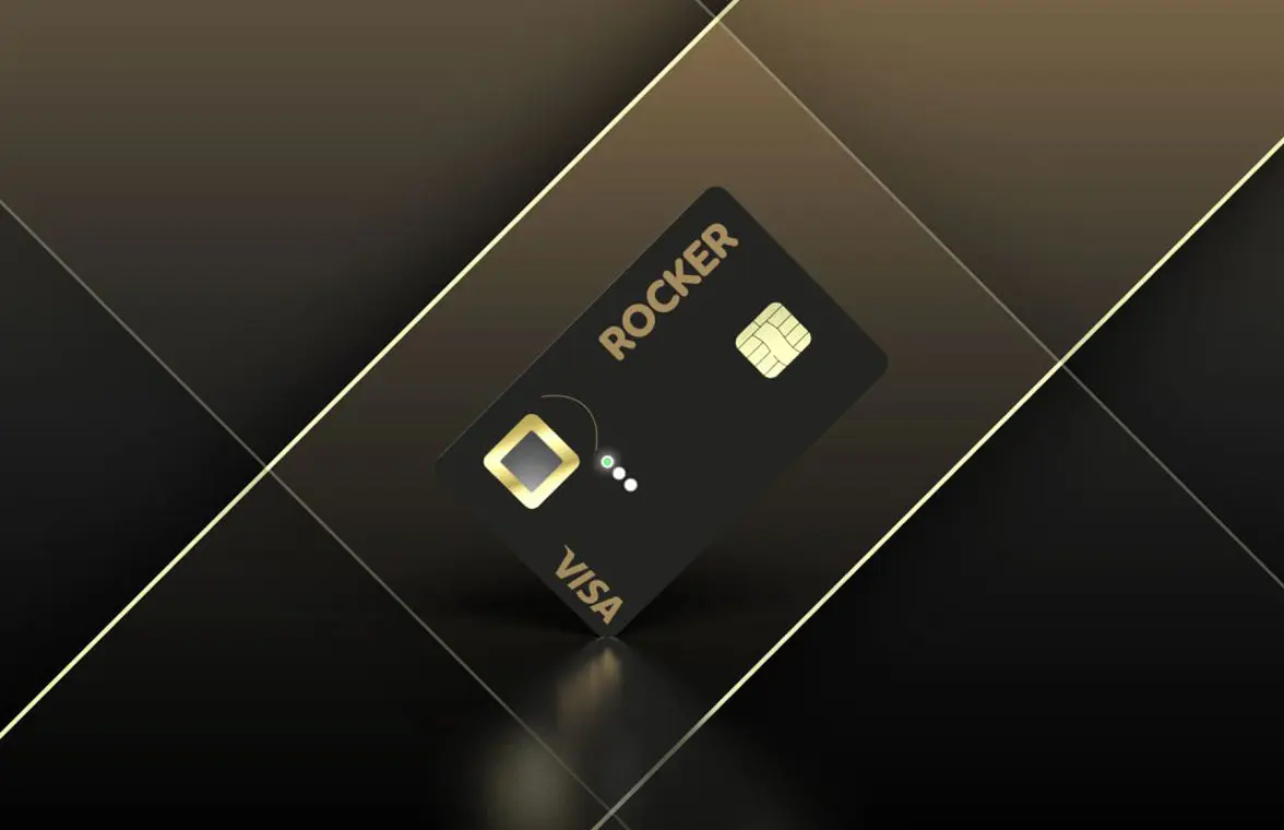 Rocker biometric payment card