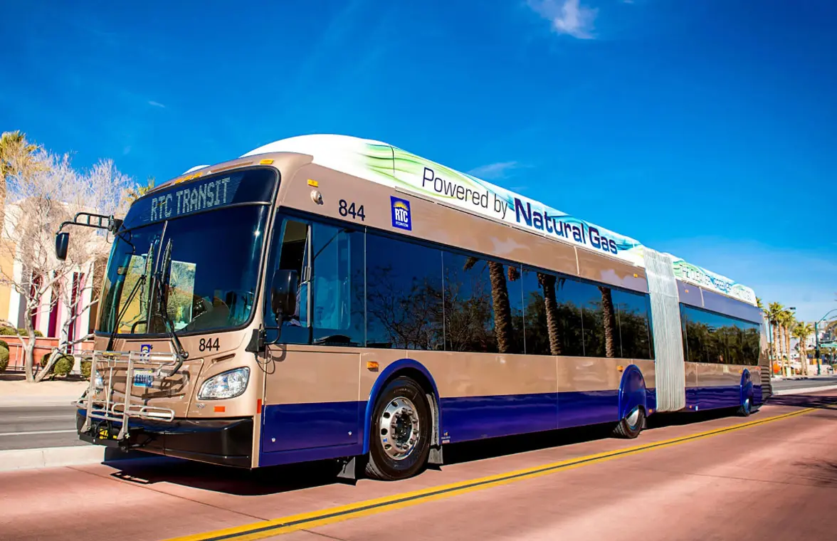RTC Southern Nevada bus equipped to take contactless payments