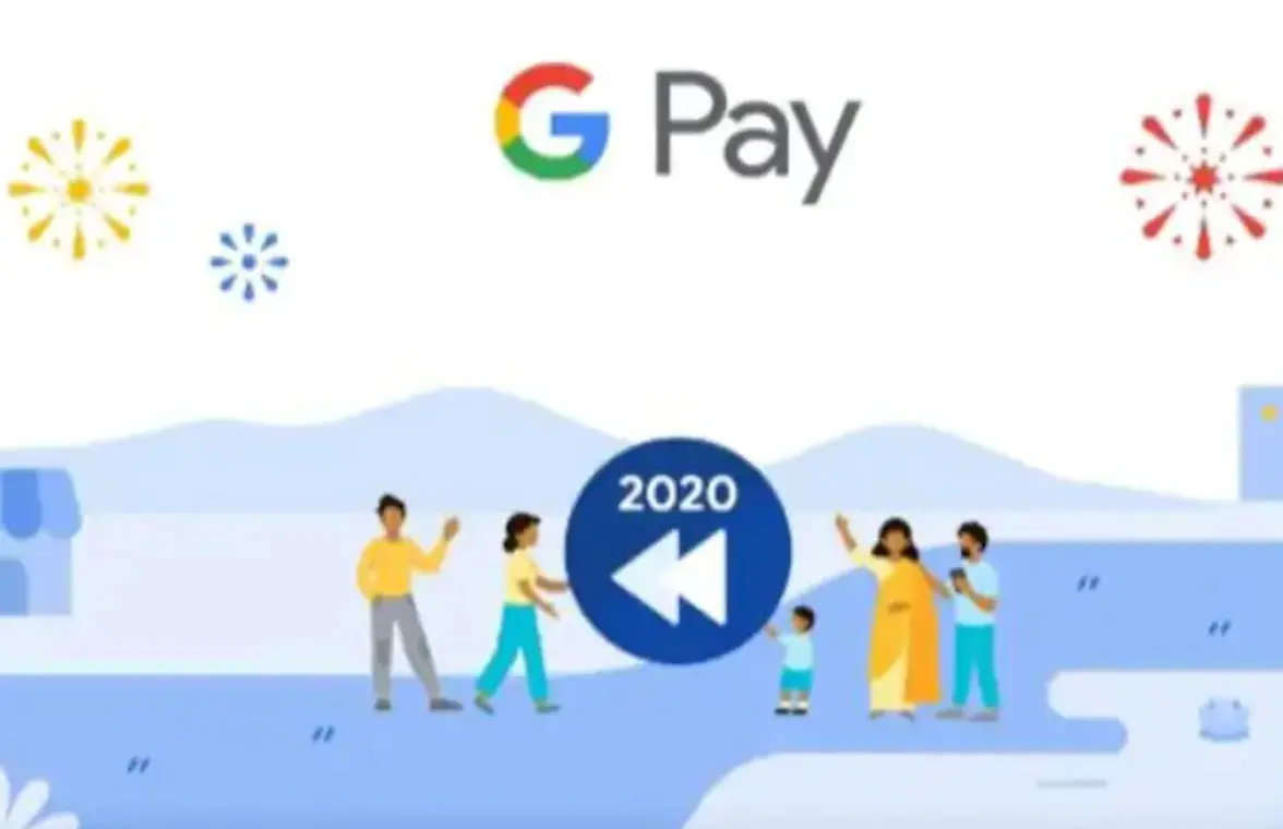 Google Pay 2020 spending data view screenshot