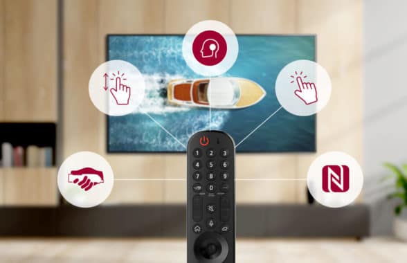 LG Magic Remote NFC control for Smart TVs