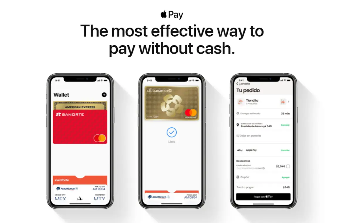 Apple Pay Mexico on smartphones