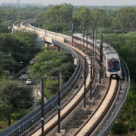 Delhi Metro train which will soon have mobile and contactless ticketing