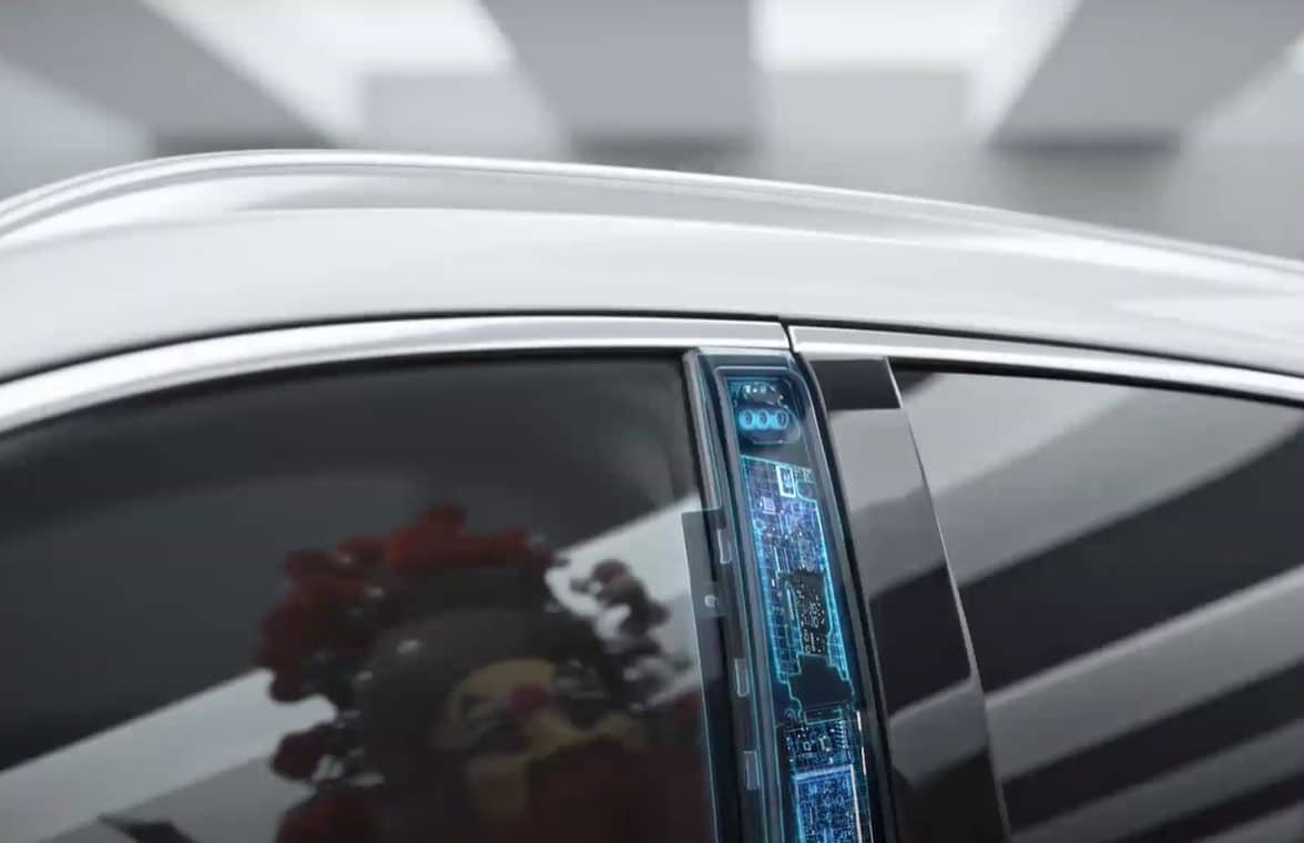 General Motors face biometrics in door frame for car access