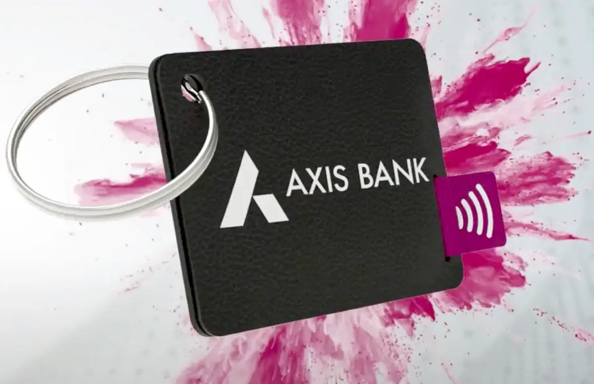 Axis Bank contactless wearable payments keyring