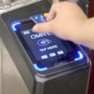 Omny contactless fare payment using a bank card