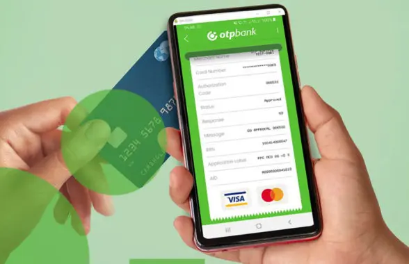 OTP Bank OTP POSibil merchant contactless terminal on a smartphone