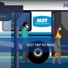 Monterey-Salinas Transit (MST) tap to ride illustration