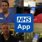 NHS app on smartphones