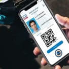Utah Credit Union mobile ID with QR code on phone