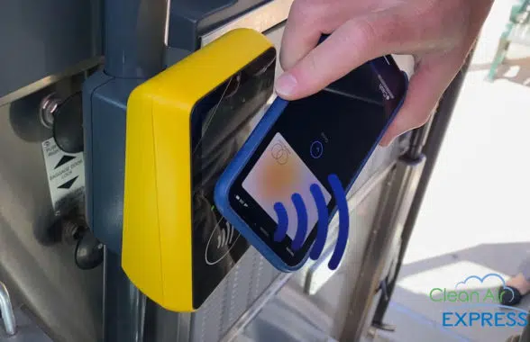Clean Air Express contactless open loop payment