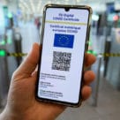 EU Digital Covid Certificate on smartphone