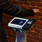 Amazon One palm recognition device at US entertainment venue