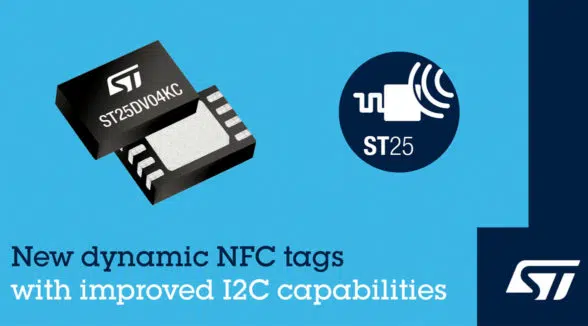 ST Type 5 dymamic NFC tags advert