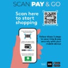 MishiPay Scan Pay & Go mobile self-checkout graphic