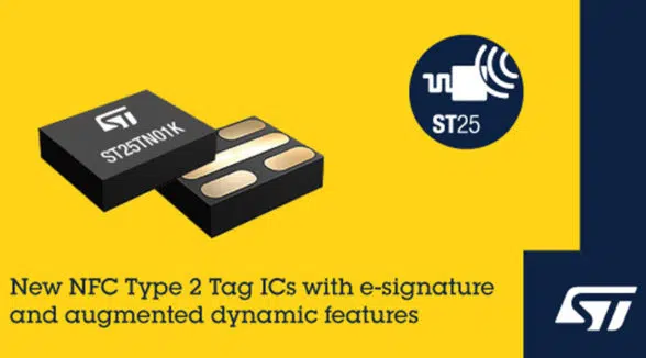 STMicroelectronics NFC Type 2 tag IC with privacy features and Augmented NDEF