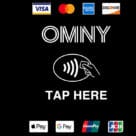 MTA Omny contactless ticketing tap here sign with card brands