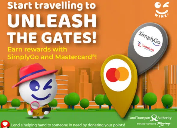 Singapore Transit Link unleash the gates open loop contactless fare payments campaign graphic