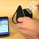 Smart facemask with NFC sensor that alert wearers to high carbon dioxide levels via a smartphone app