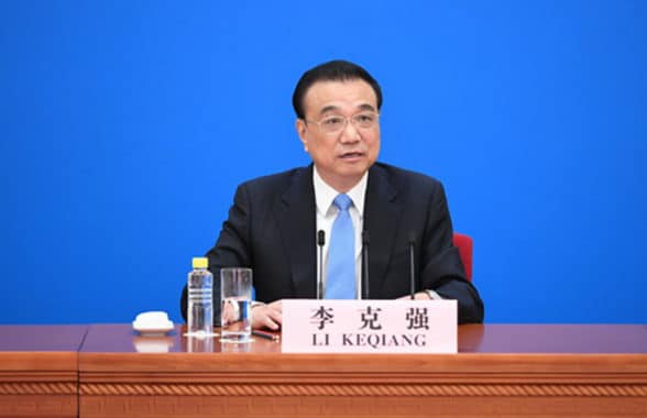 China Premier Li Keqiang revealing digital ID card plans