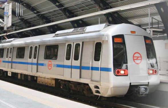 Delhi metro train