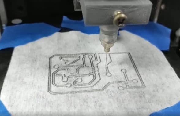 Liquid metal microgel ink being used to print flexible electronics on smart clothing