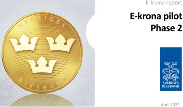 Riksbank CBDC second phase e-krona pilot cover