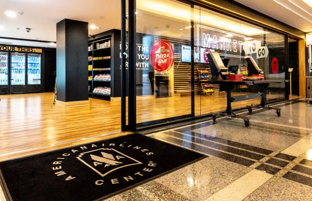 Market To-Go contactless food and drink store at the American Airlines Center in Dallas 
