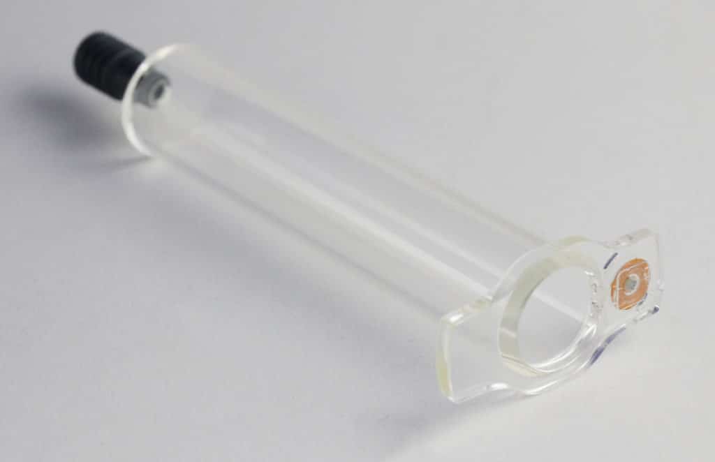 NP Plastibell pre-filled syringe with ultra-miniaturised ST NFC tags 