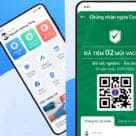 Vietnam digital Covid-19 vaccine passport on health app with qr code