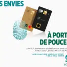 Crédit Agricole de Lorraine advert for biometric payment cards in France