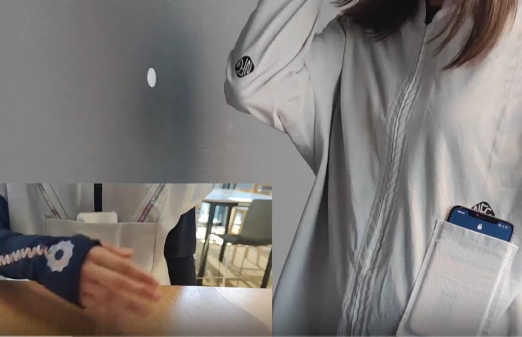smart clothing with ‘body-centric NFC’ that enables hands-free access control