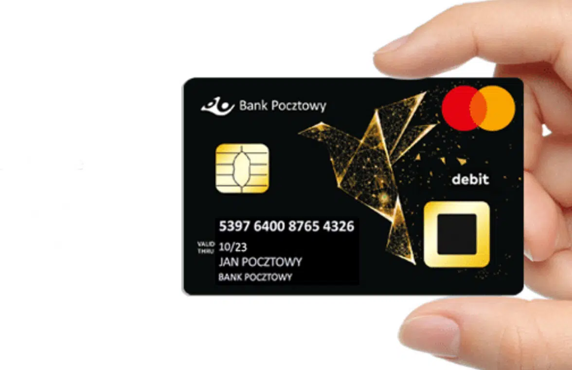 Bank Pocztowy biometric debit card