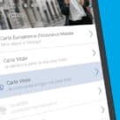France's digital health insurance card application on a smartphone