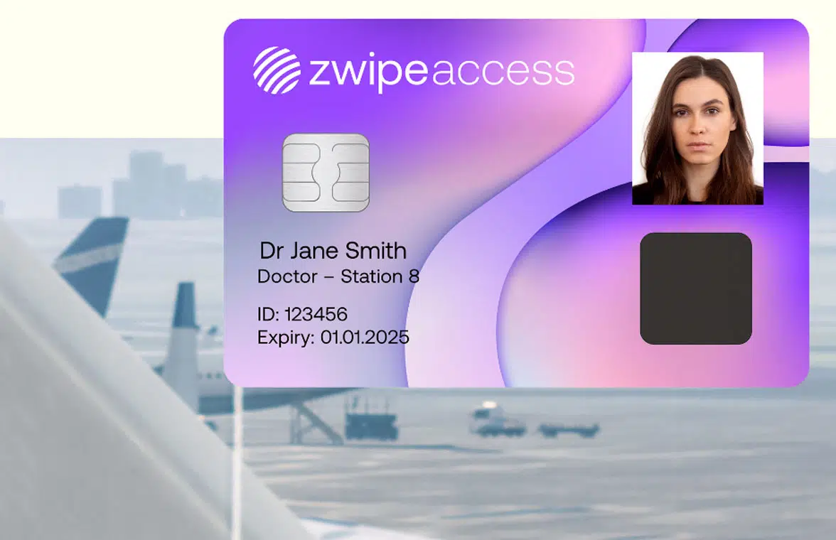 Zwipe biometric smart cards for secure two-factor access control for airports