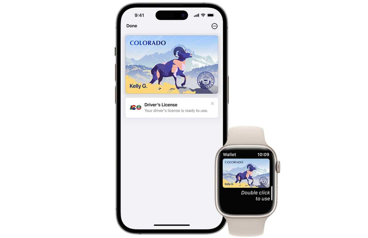 Colorado mobile driving licence on Apple iphone and Apple Watch