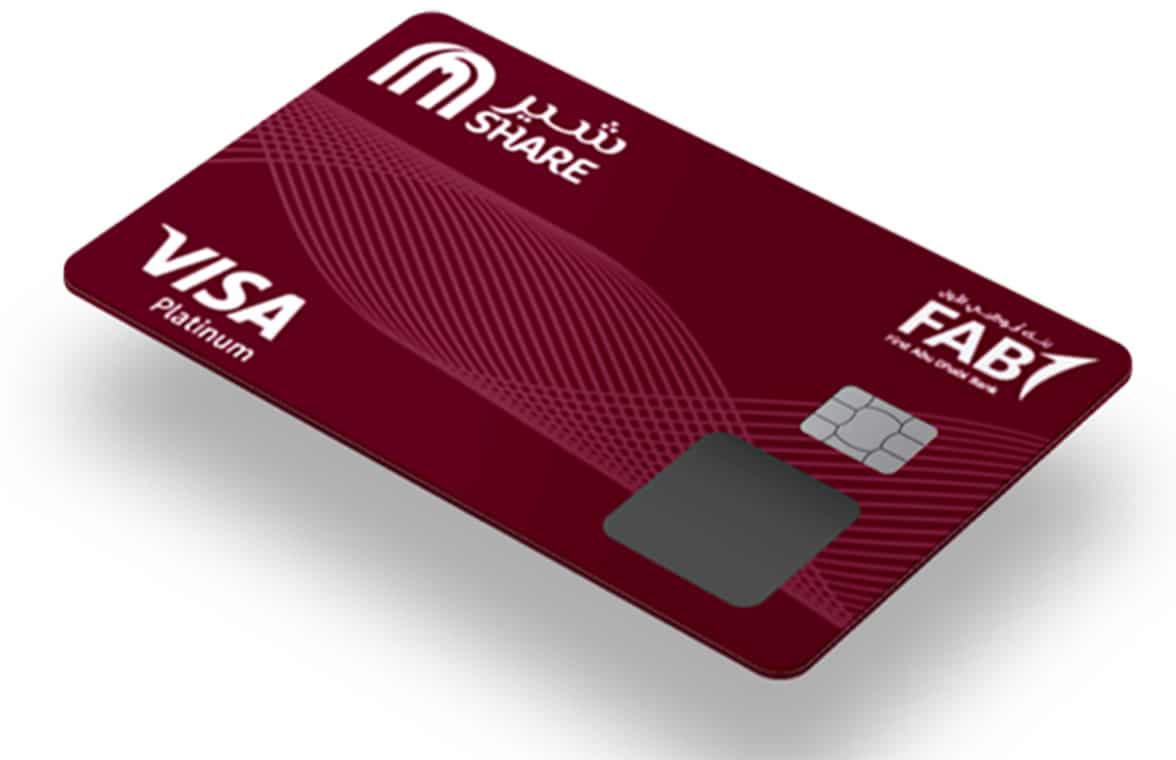 First Abu Dhabi Bank FAB Share biometric credit card