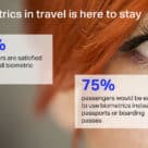 IATA airline passenger survey infographic about biometric ID preference