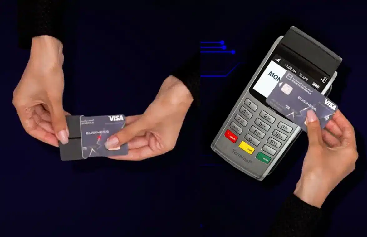 Société Générale biometric card for business customers in Morocco