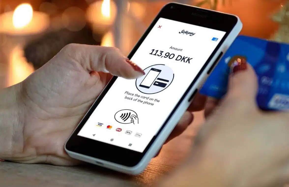 SoftPos contactless fare payment on Danish train using Android NFC smartphone