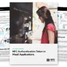 Graphic showing front page of NFC Forum's white paper on how NFC tags and devices can be used to facilitate Mobility-as-a-Service solutions